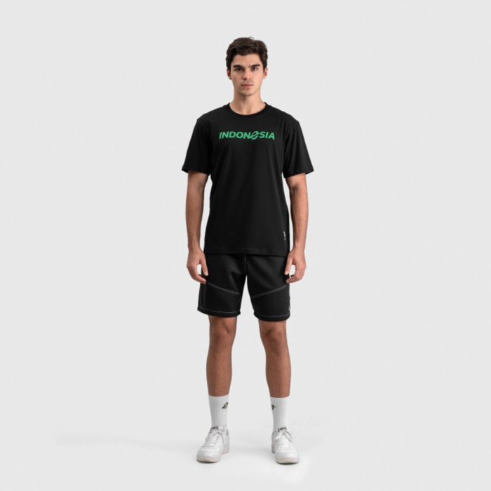 Erspo Timnas T-Shirt Oversized Indonesia Green on Black - Image 3