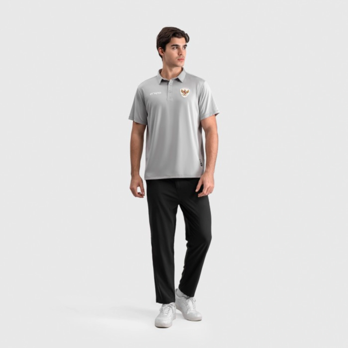 Erspo Timnas Polo Shirt Light Grey - Image 5