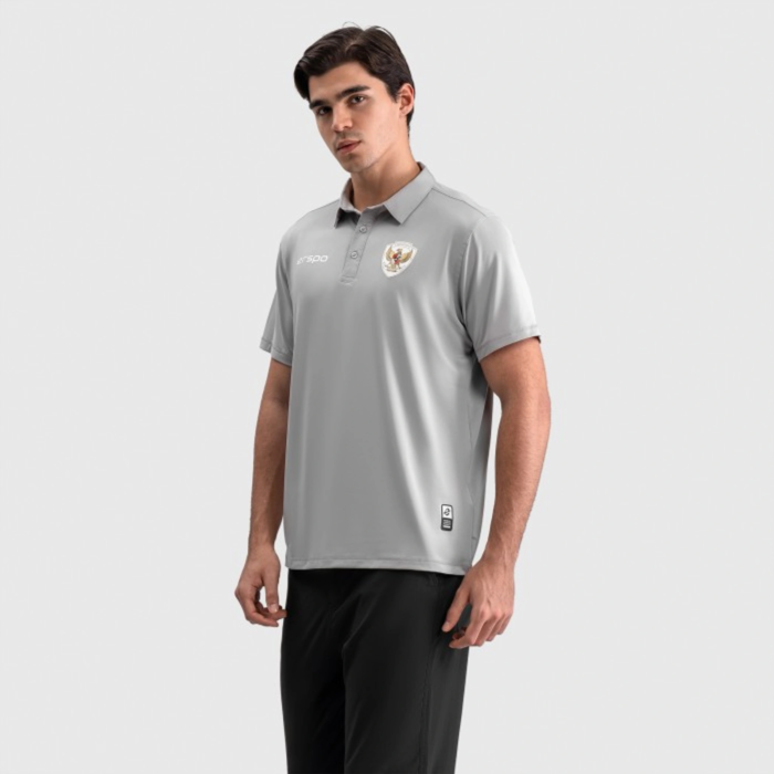 Erspo Timnas Polo Shirt Light Grey - Image 4
