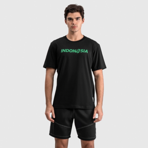 Erspo Timnas T-Shirt Oversized Indonesia Green on Black
