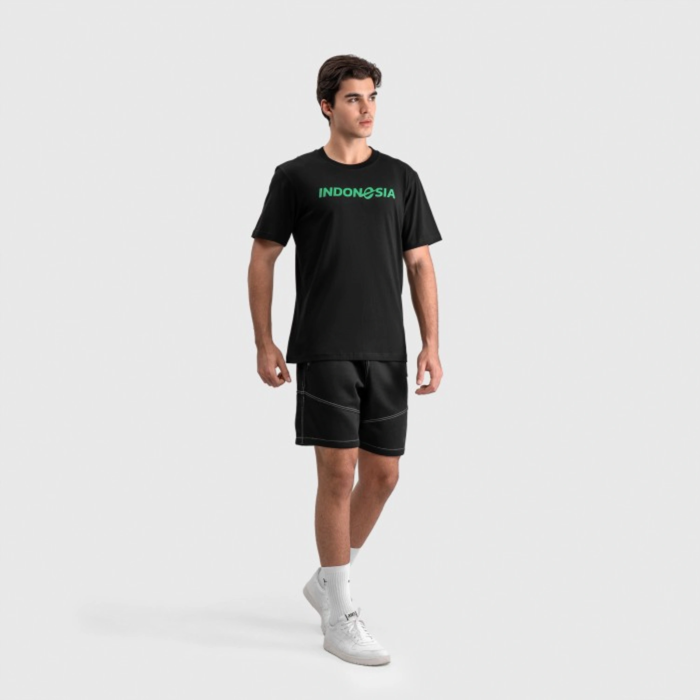 Erspo Timnas T-Shirt Oversized Indonesia Green on Black - Image 4