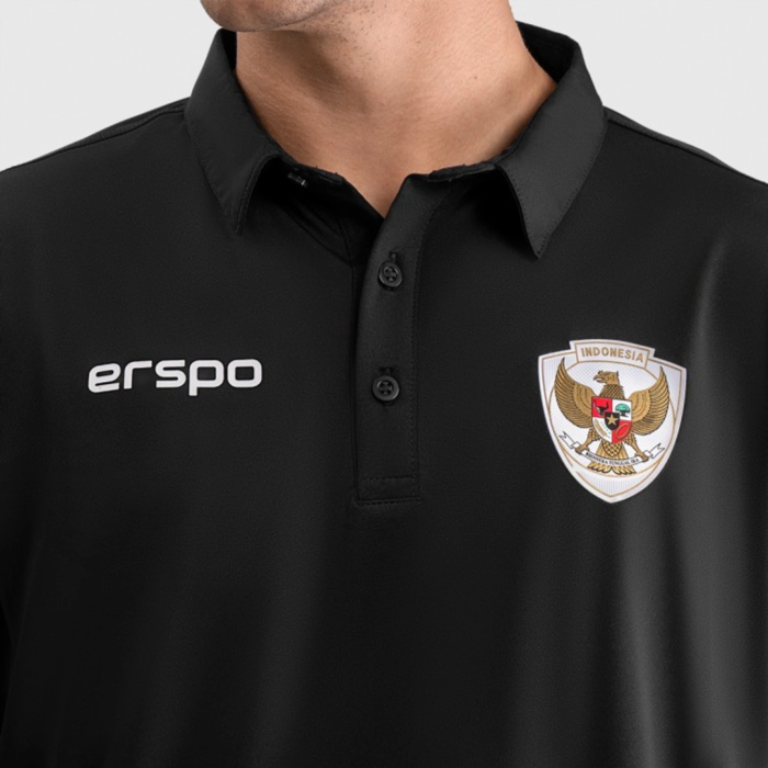 Erspo Timnas Polo Shirt Black - Image 4