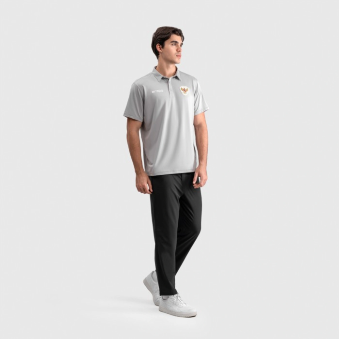 Erspo Timnas Polo Shirt Light Grey - Image 6