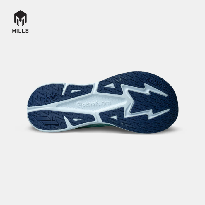Mills Sepatu Lari Running Shoes Enermax Cushion M2 Jade / Black / Off White / Red - Image 4