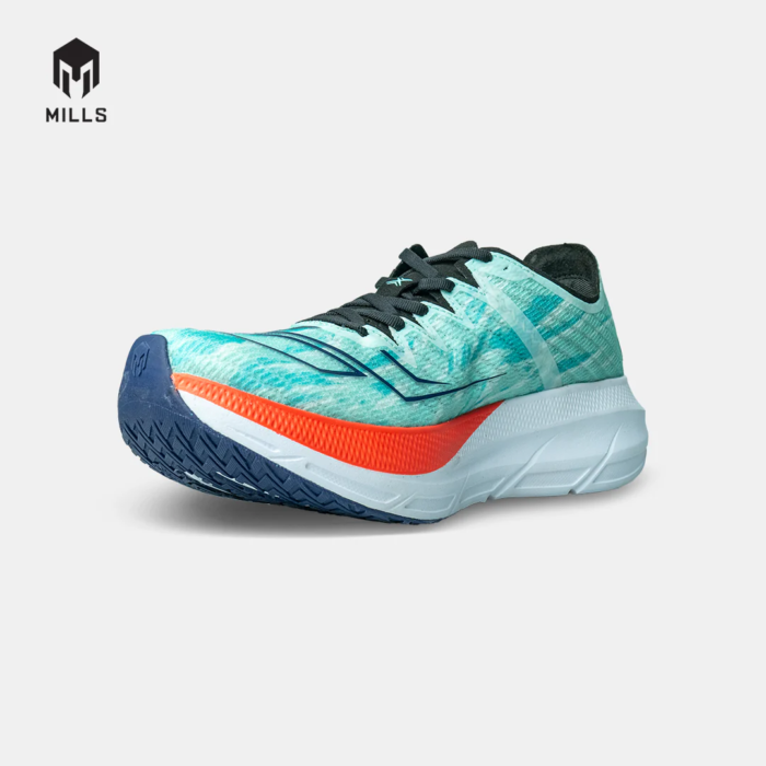 Mills Sepatu Lari Running Shoes Enermax Cushion M2 Jade / Black / Off White / Red - Image 3