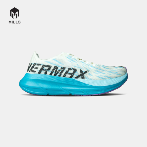 Mills Sepatu Lari Running Shoes Enermax Cushion M2 White / Pine Green / Purple