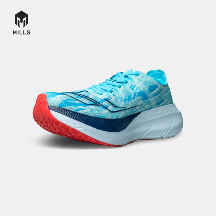 Mills Sepatu Lari Running Shoes Enermax Cushion M2 Cool Blue / Navy / White - Image 4