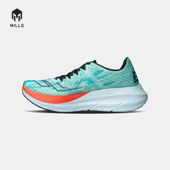 Mills Sepatu Lari Running Shoes Enermax Cushion M2 Jade / Black / Off White / Red - Image 6