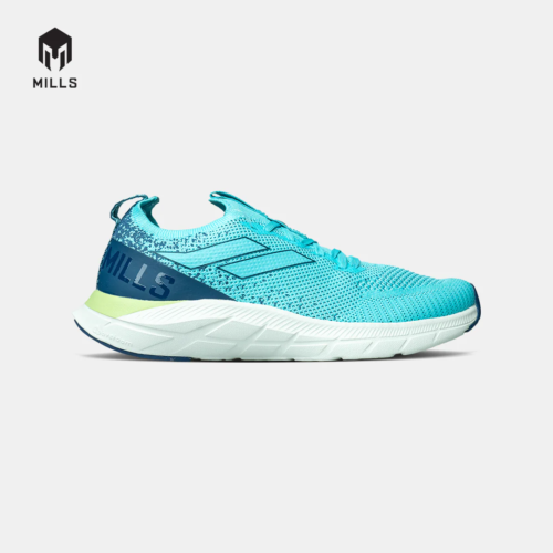 Mills Sepatu Lari Running Shoes Treximo Enerlite Cyan / Navy / LT Grey