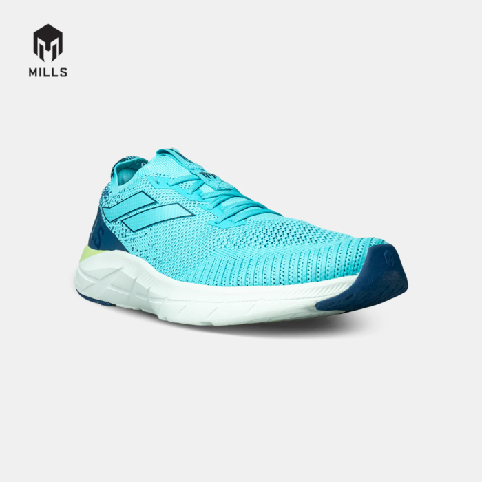 Mills Sepatu Lari Running Shoes Treximo Enerlite Cyan / Navy / LT Grey - Image 4