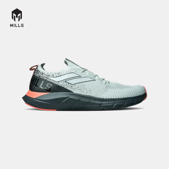 Mills Sepatu Lari Running Shoes Treximo Enerlite Grey / Black / Coral