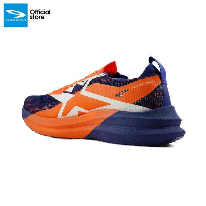 910 Nineten Haze Strike-X Sepatu Lari - Dark-Navy/Jingga/Putih-Gading - Image 2