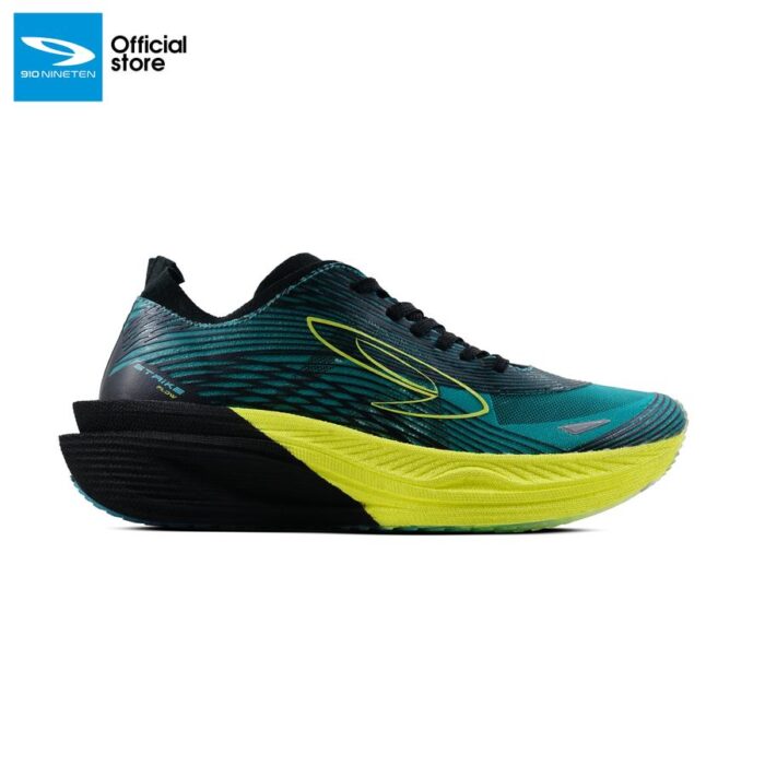 910 Nineten Haze Flow Sepatu Lari - Hitam/Teal/Kuning
