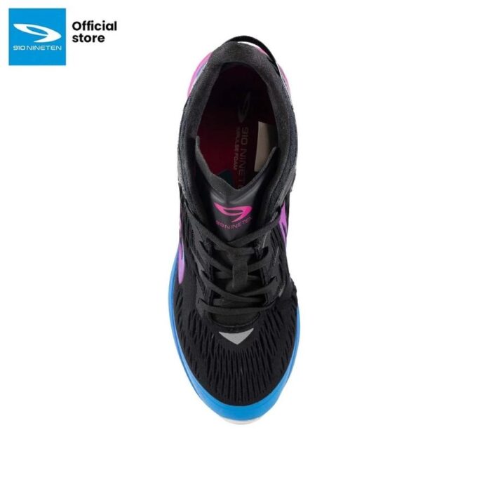 910 Nineten Kanzaki 1.0 Sepatu Lari - Hitam/Pink/Ungu/Biru - Image 4
