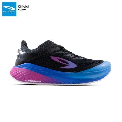 910 Nineten Kanzaki 1.0 Sepatu Lari - Hitam/Pink/Ungu/Biru