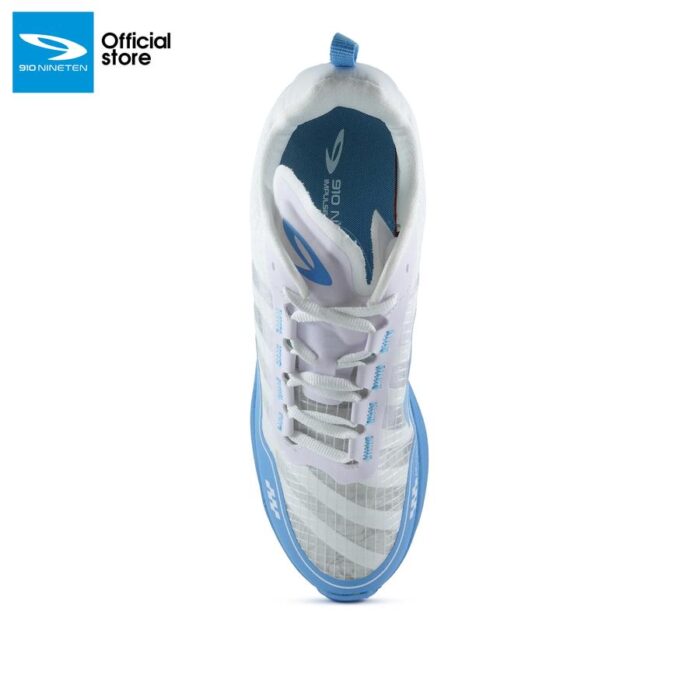 910 Nineten ULTRA EKIDEN 1.0 Sepatu Lari - Putih/Biru Muda - Image 4