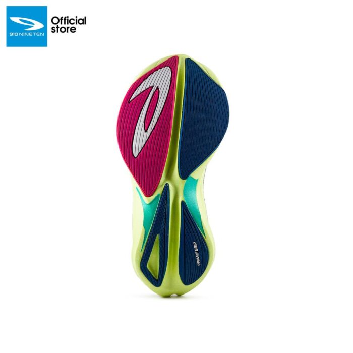 910 Nineten Haze Tempo Feme Sepatu Lari Wanita - Turqouise/Lime/Pink - Image 4