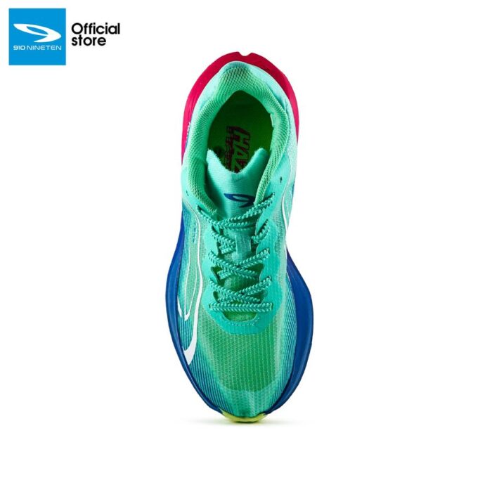910 Nineten Haze Tempo Feme Sepatu Lari Wanita - Turqouise/Lime/Pink - Image 5